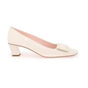 Iconische Square Buckle Lakleren Pumps Roger Vivier , White , Dames