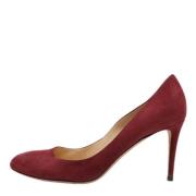 Pre-owned Suede heels Jimmy Choo Pre-owned , Red , Dames