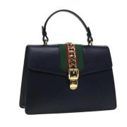 Pre-owned Leather handbags Gucci Vintage , Black , Dames