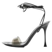 Pre-owned Leather sandals Gianvito Rossi Pre-owned , Black , Dames