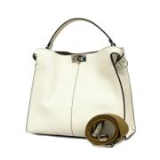 Pre-owned Leather fendi-bags Fendi Vintage , White , Dames