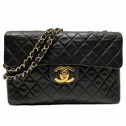 Pre-owned Suede chanel-bags Chanel Vintage , Black , Dames