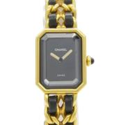 Pre-owned Metal watches Chanel Vintage , Black , Dames