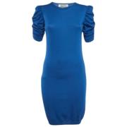 Pre-owned Knit dresses Yves Saint Laurent Vintage , Blue , Dames