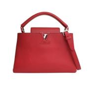 Pre-owned Leather handbags Louis Vuitton Vintage , Red , Dames