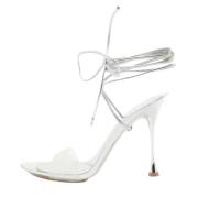 Pre-owned Leather sandals Gianvito Rossi Pre-owned , Gray , Dames