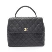 Pre-owned Leather chanel-bags Chanel Vintage , Black , Dames