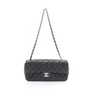 Pre-owned Leather chanel-bags Chanel Vintage , Black , Dames