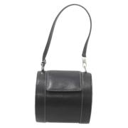 Pre-owned Leather handbags Bvlgari Vintage , Black , Dames