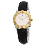 Pre-owned Stainless Steel watches Fendi Vintage , White , Dames