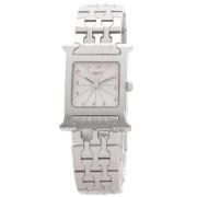 Pre-owned Stainless Steel watches Hermès Vintage , Gray , Dames