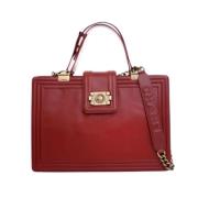 Pre-owned Leather chanel-bags Chanel Vintage , Red , Dames