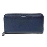 Pre-owned Leather wallets Prada Vintage , Blue , Heren