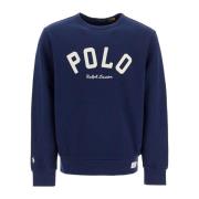 Geborduurde Crewneck Sweatshirt met Logopatch Polo Ralph Lauren , Blue...