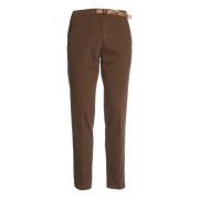 Bruine Chino Broek Aw24 White Sand , Brown , Heren