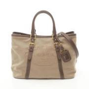 Pre-owned Leather prada-bags Prada Vintage , Brown , Dames