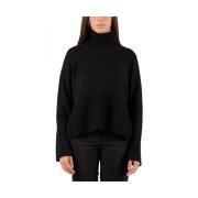 Elegante Dolcevita Trui voor Vrouwen Dondup , Black , Dames