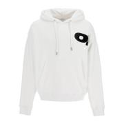 Gestempeld Logo Hoodie Off White , White , Heren