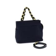 Pre-owned Canvas handbags Salvatore Ferragamo Pre-owned , Blue , Dames