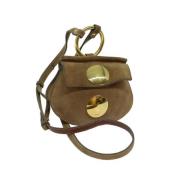 Pre-owned Suede shoulder-bags Chloé Pre-owned , Beige , Dames