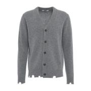 Grijze Gebreide Trui Aw24 Handwas Mauro Grifoni , Gray , Heren