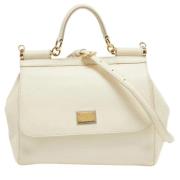 Pre-owned Leather handbags Dolce & Gabbana Pre-owned , Beige , Dames