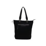 Pre-owned Cotton shoulder-bags Bvlgari Vintage , Black , Dames