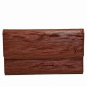 Pre-owned Leather wallets Louis Vuitton Vintage , Brown , Dames