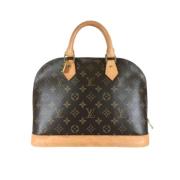 Pre-owned Canvas handbags Louis Vuitton Vintage , Brown , Dames