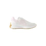 Pre-owned Leather sneakers Alexander McQueen Pre-owned , White , Dames