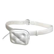 Pre-owned Leather crossbody-bags Maison Margiela Pre-owned , White , D...