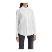 Klassieke Poplin Overhemd voor Mannen Pinko , White , Dames