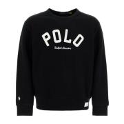 Geborduurde Logo Crewneck Sweatshirt Polo Ralph Lauren , Black , Heren