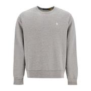 Iconische Logo Crewneck Sweatshirt Polo Ralph Lauren , Gray , Heren