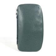 Pre-owned Leather wallets Louis Vuitton Vintage , Green , Dames