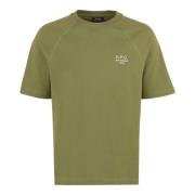 Katoenen Crew-Neck T-Shirt A.p.c. , Green , Heren