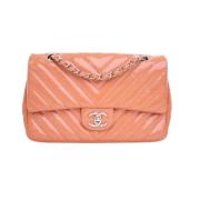 Pre-owned Leather chanel-bags Chanel Vintage , Pink , Dames