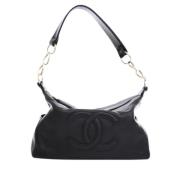 Pre-owned Leather chanel-bags Chanel Vintage , Black , Dames