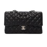 Pre-owned Leather handbags Chanel Vintage , Black , Dames