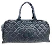 Pre-owned Leather chanel-bags Chanel Vintage , Black , Dames