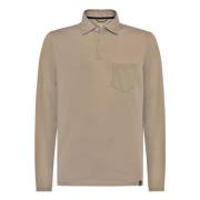 High-Performance Piqué Poloshirt Boggi Milano , Beige , Heren