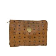 Pre-owned Leather clutches MCM Pre-owned , Brown , Dames