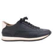 Pre-owned Leather sneakers Hermès Vintage , Black , Heren