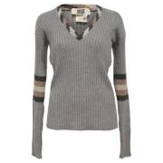 Pre-owned Wool tops Jean Paul Gaultier Pre-owned , Gray , Dames