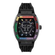 Herenhorloge The Hexagon Phantom Philipp Plein , Black , Heren