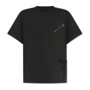 T-shirt met zak MM6 Maison Margiela , Black , Dames