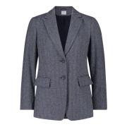 Lange blazer met zakken Betty & Co , Blue , Dames