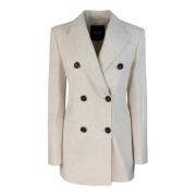 Double-breasted blazer met regular fit Liu Jo , Beige , Dames