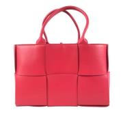 Pre-owned Leather totes Bottega Veneta Vintage , Pink , Dames