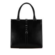 Pre-owned Leather handbags Gucci Vintage , Black , Dames